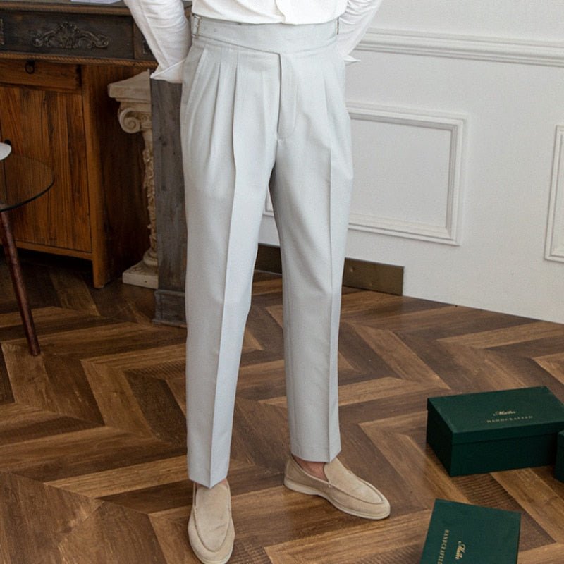 Pantalones de Negocios de Tiro Alto