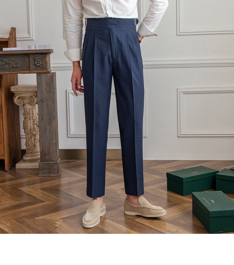 Pantalones de Negocios de Tiro Alto
