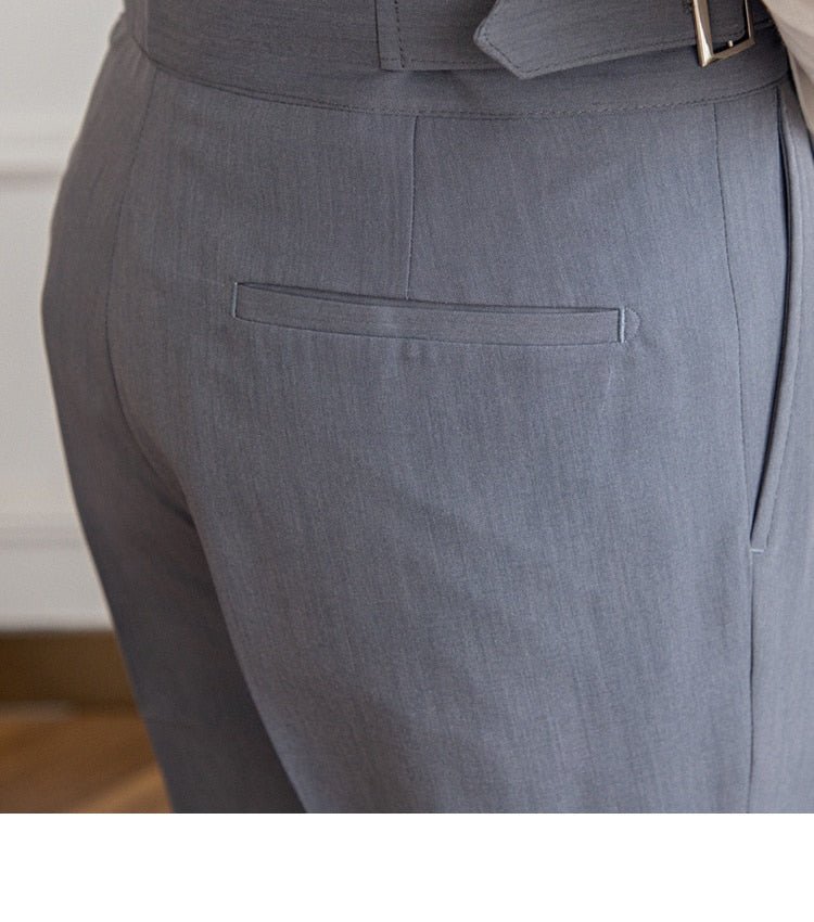 Pantalones de Negocios de Tiro Alto