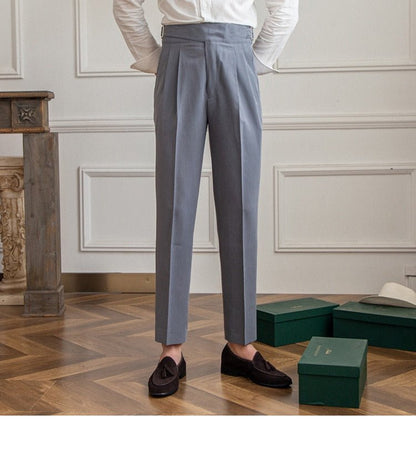 Pantalones de Negocios de Tiro Alto