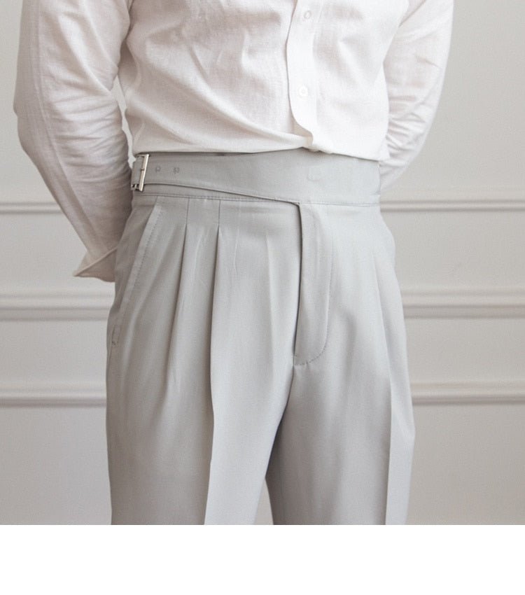 Pantalones de Negocios de Tiro Alto