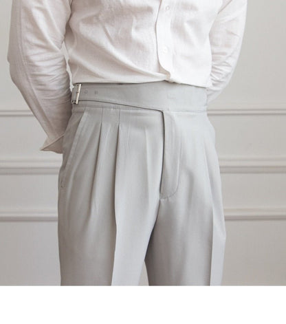 Pantalones de Negocios de Tiro Alto