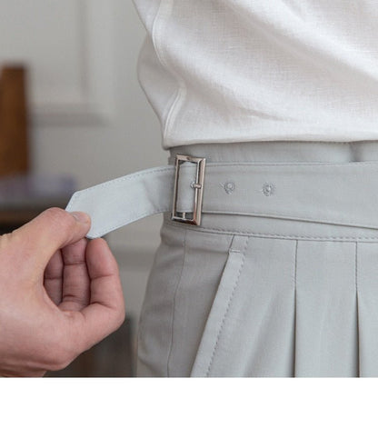 Pantalones de Negocios de Tiro Alto
