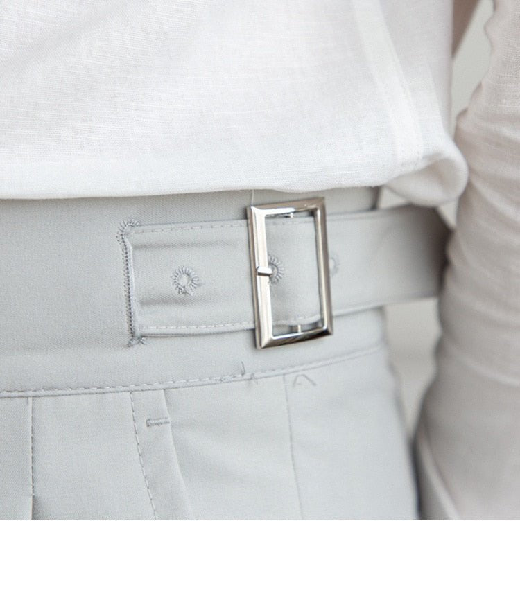 Pantalones de Negocios de Tiro Alto
