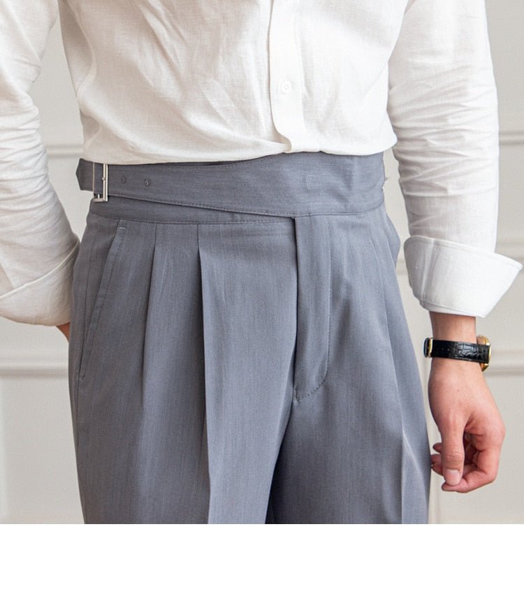 Pantalones de Negocios de Tiro Alto
