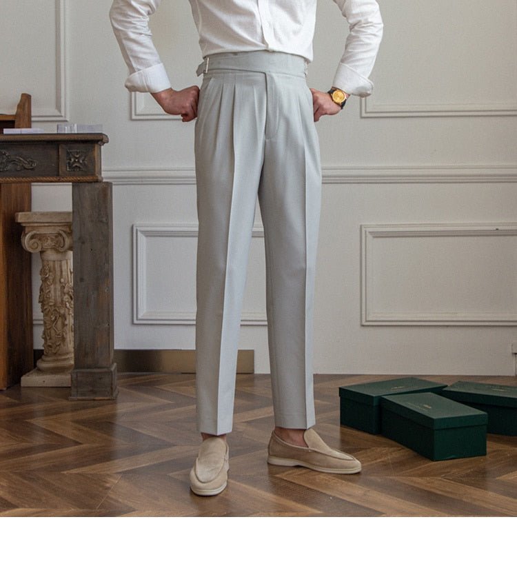 Pantalones de Negocios de Tiro Alto