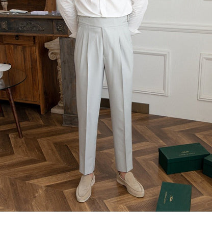 Pantalones de Negocios de Tiro Alto