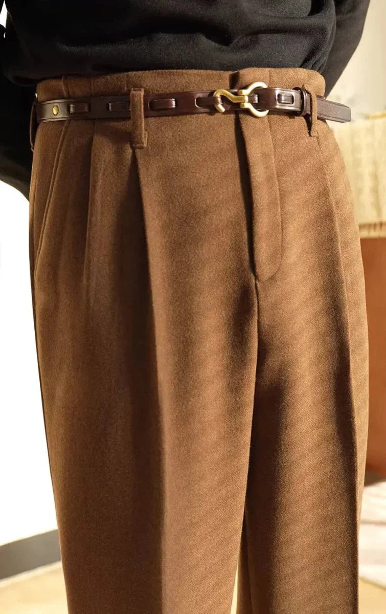 Pantalones de Mezcla de Lana Hollywood