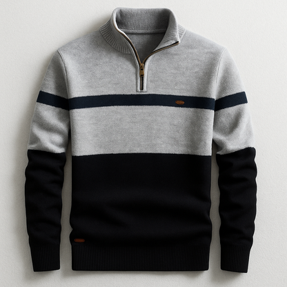 | PULL HOMME AVEC ZIP AU COL