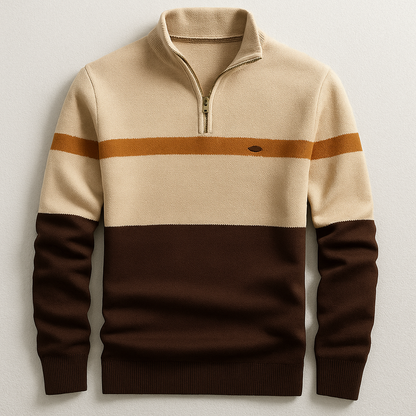 | PULL HOMME AVEC ZIP AU COL
