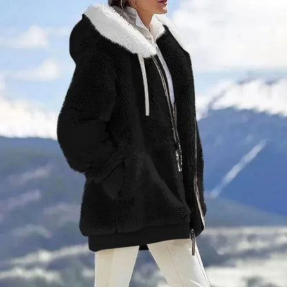 Chaqueta de invierno elegante y cálida con capucha