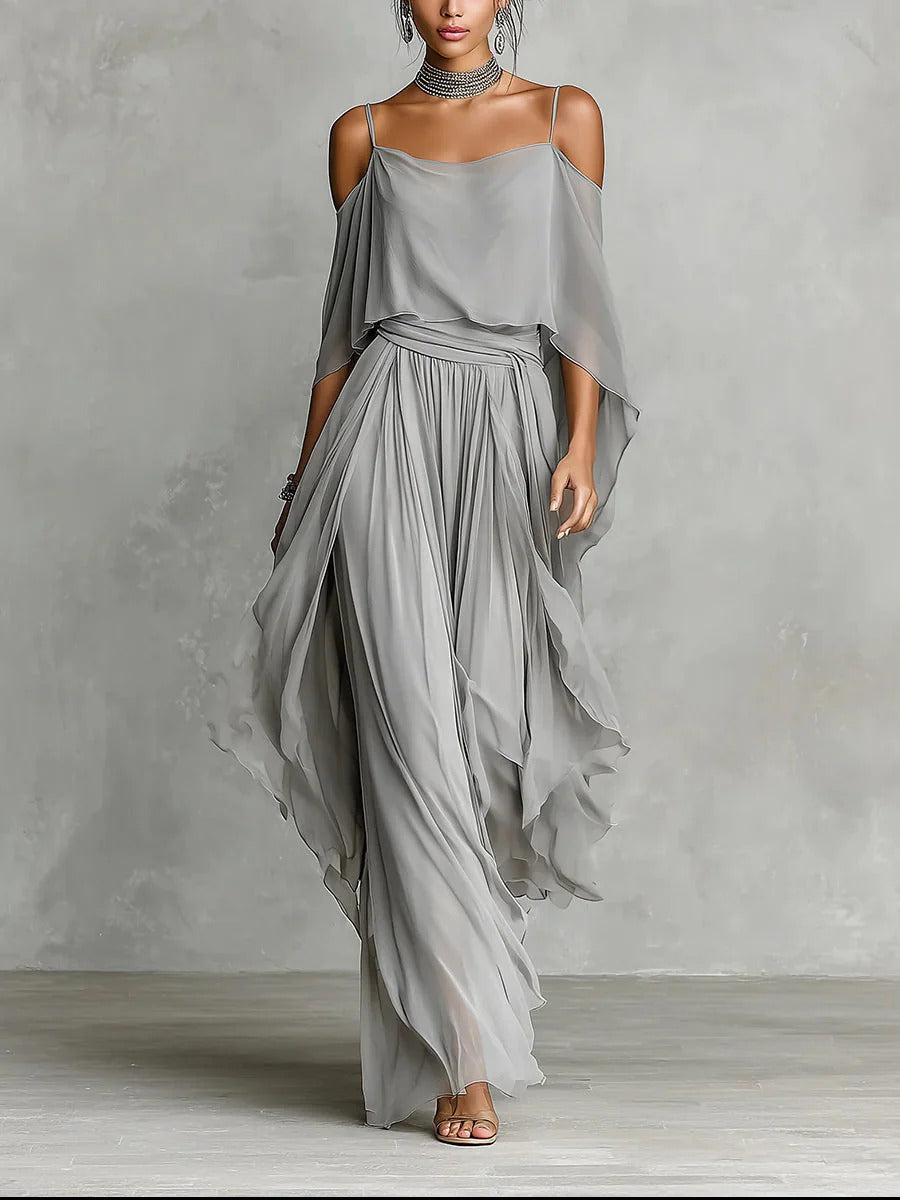 Conjunto Isabela – Fluido en Gris