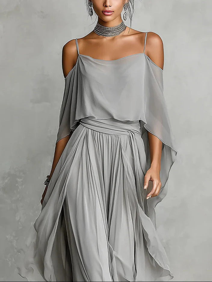 Conjunto Isabela – Fluido en Gris