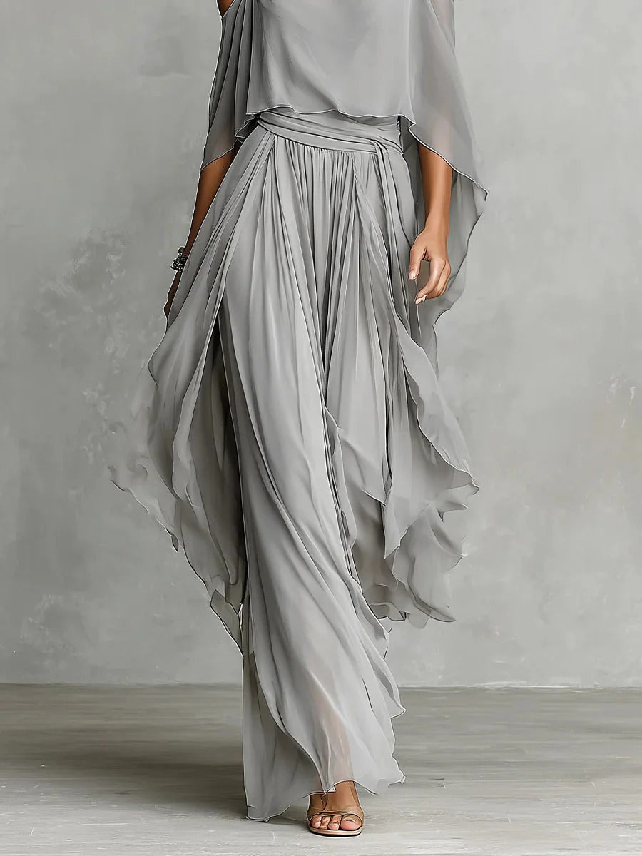 Conjunto Isabela – Fluido en Gris