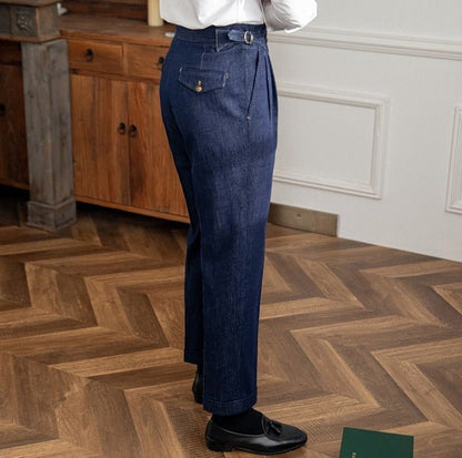 Pantalones Italianos Azules