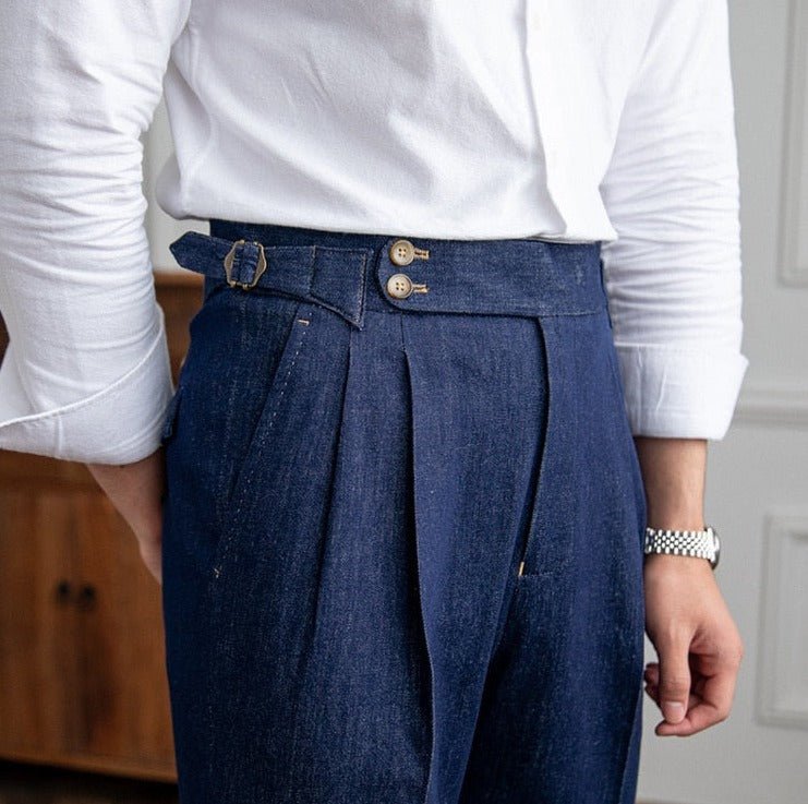 Pantalones Italianos Azules