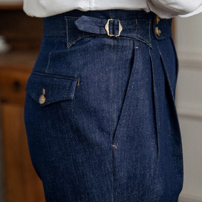 Pantalones Italianos Azules