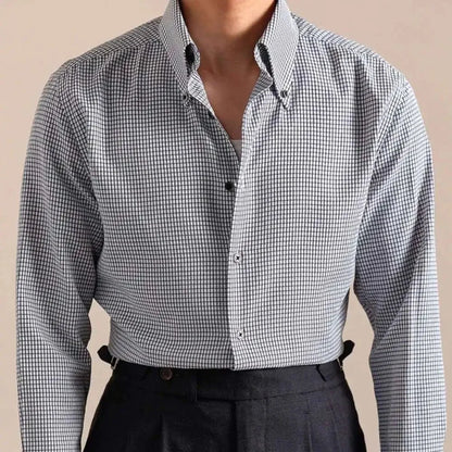 Camisa Italiana de Cuadros con Botones