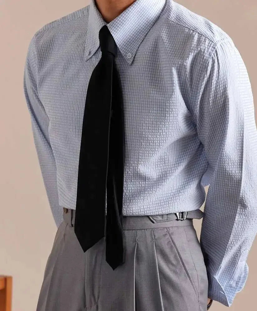 Camisa Italiana de Cuadros con Botones