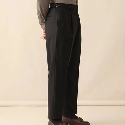 Pantalones de Lana Italiana al Tobillo