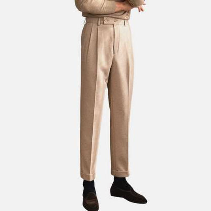 Pantalones de Tiro Alto Estilo Italiano