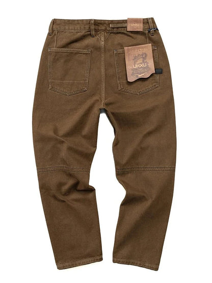 Vaqueros Premium Marrones Estilo Japonés