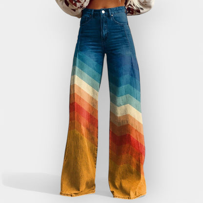 Bernada - Pantalones trapecio de talle alto