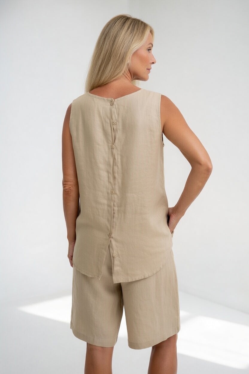 Alméline™ | Conjunto Sin Mangas Fluido Estival