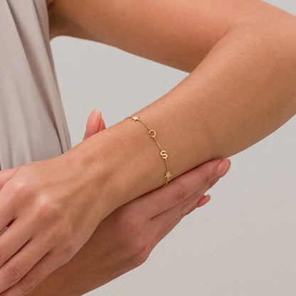 Pulsera de Inicial Horizontal Personalizada