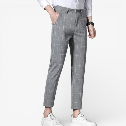 Pantalones Formales de Cuadros Estilo Coreano