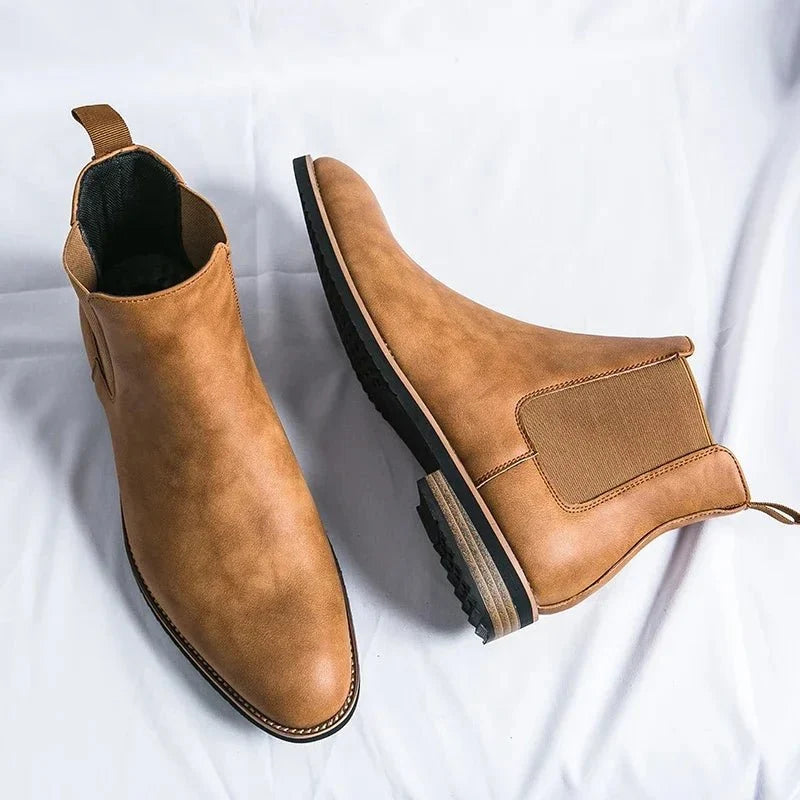 Botines Chelsea de Cuero de Caña Alta