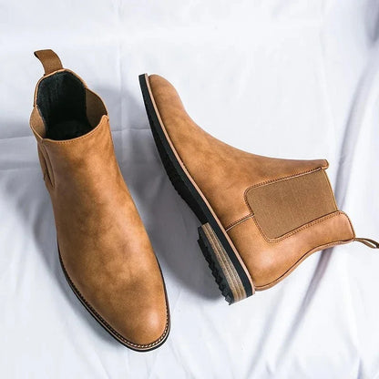 Botines Chelsea de Cuero de Caña Alta