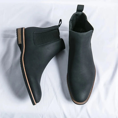 Botines Chelsea de Cuero de Caña Alta