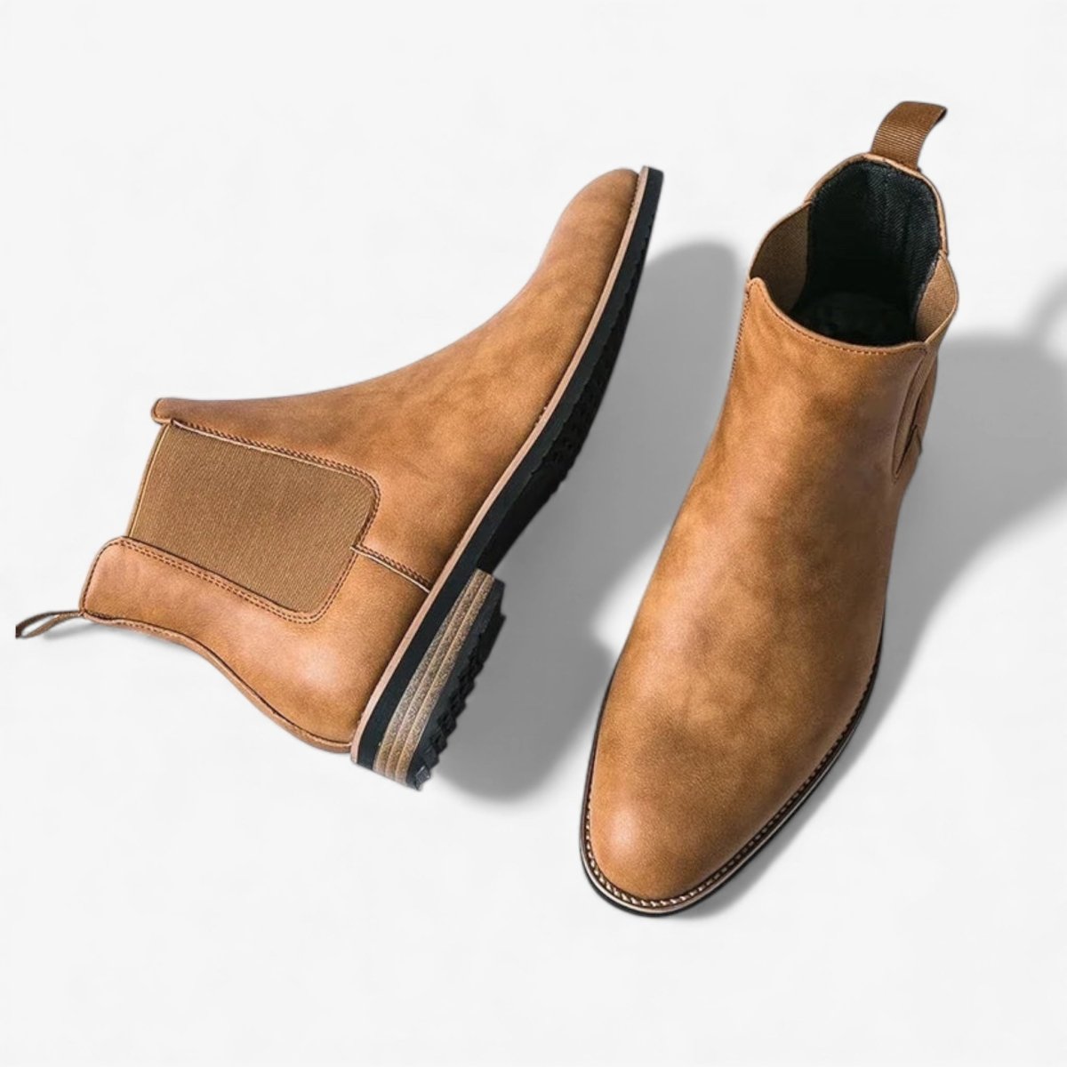Botines Chelsea de Cuero de Caña Alta