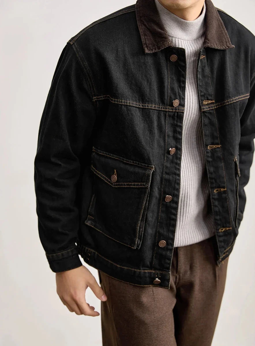 Chaqueta Vaquera Casual Estilo Americano Leo