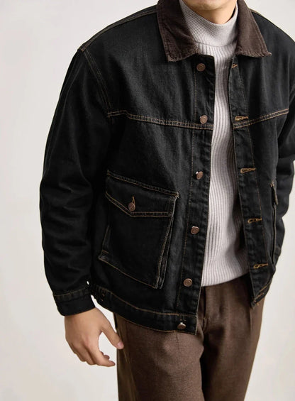Chaqueta Vaquera Casual Estilo Americano Leo
