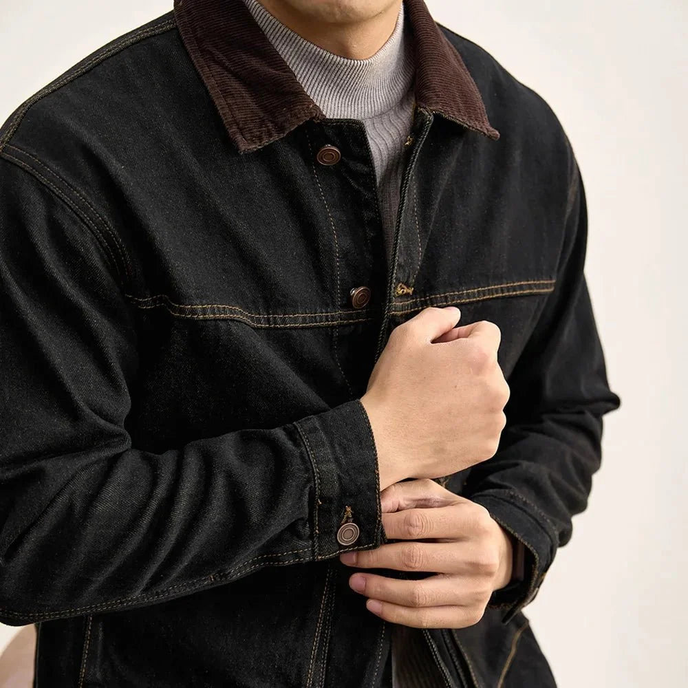 Chaqueta Vaquera Casual Estilo Americano Leo