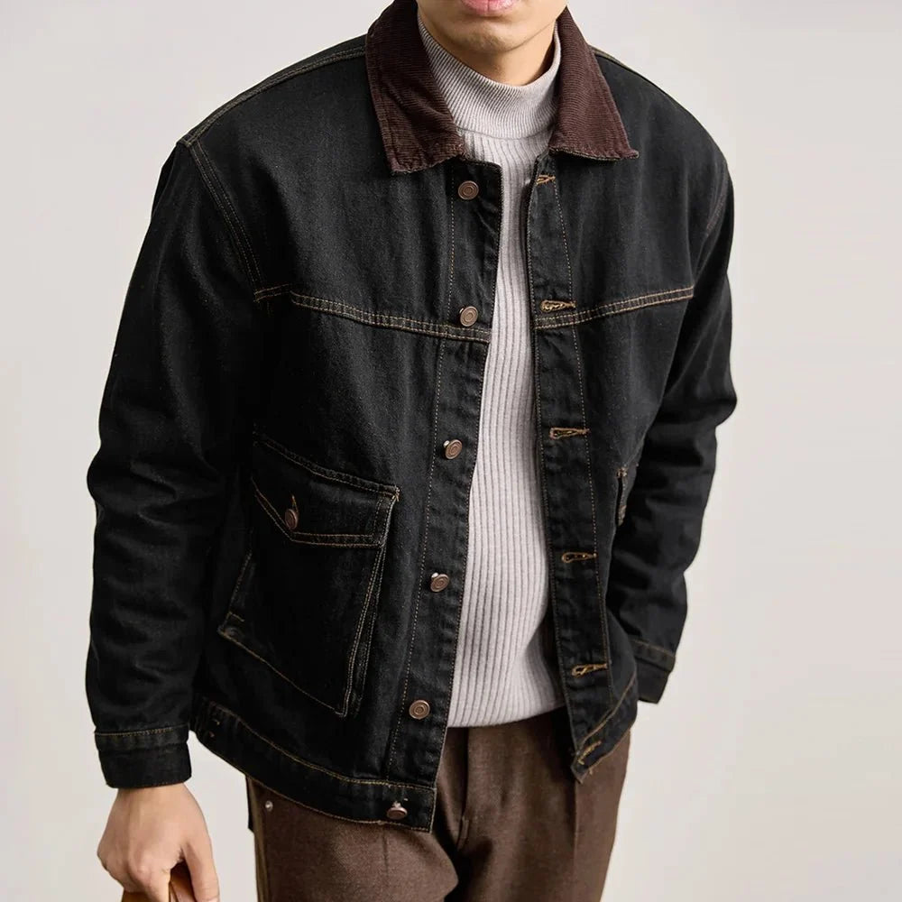 Chaqueta Vaquera Casual Estilo Americano Leo