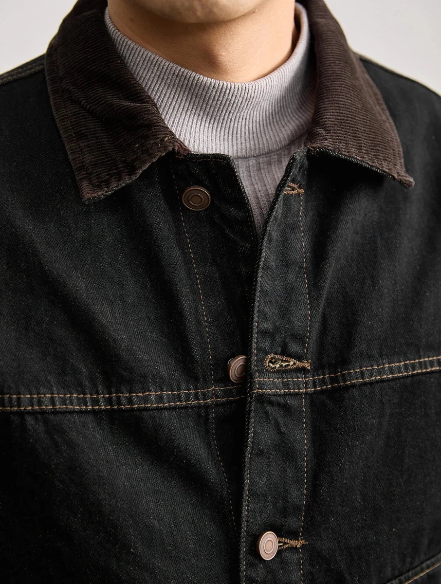 Chaqueta Vaquera Casual Estilo Americano Leo