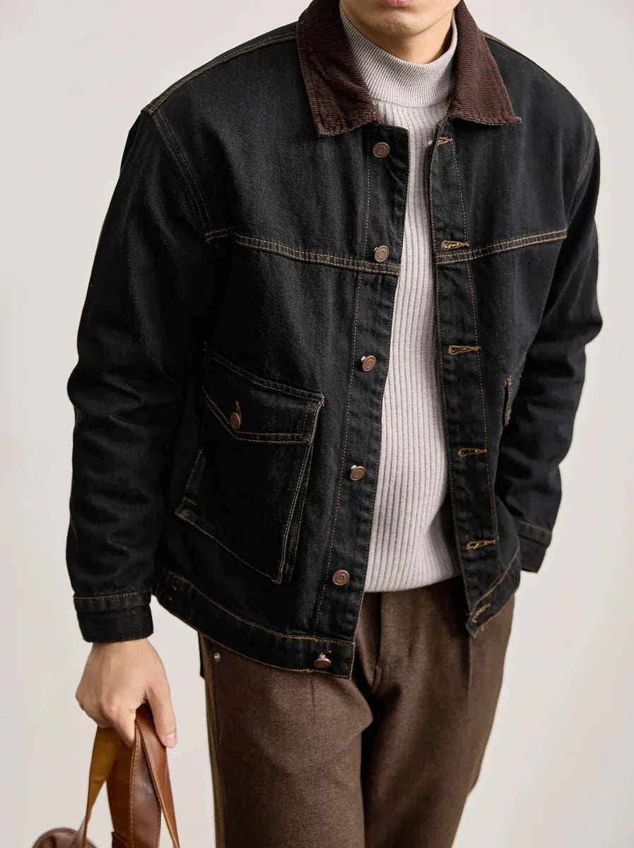 Chaqueta Vaquera Casual Estilo Americano Leo