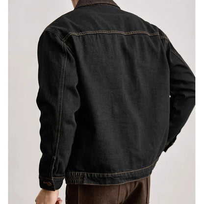 Chaqueta Vaquera Casual Estilo Americano Leo