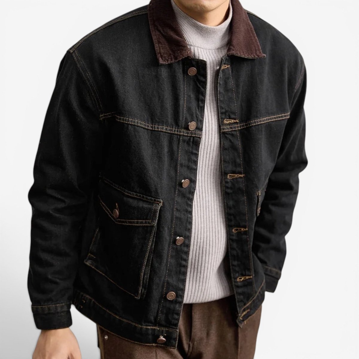 Chaqueta Vaquera Casual Estilo Americano Leo