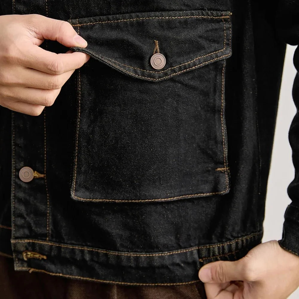 Chaqueta Vaquera Casual Estilo Americano Leo