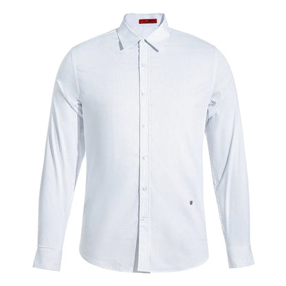 Camisa de Negocios Blanca Pura Leo