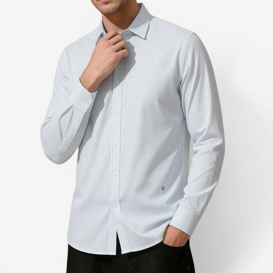 Camisa de Negocios Blanca Pura Leo