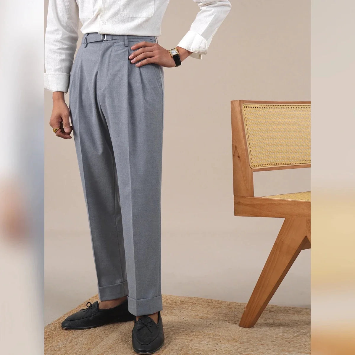 Pantalones de Negocios Pierna Completa Leo