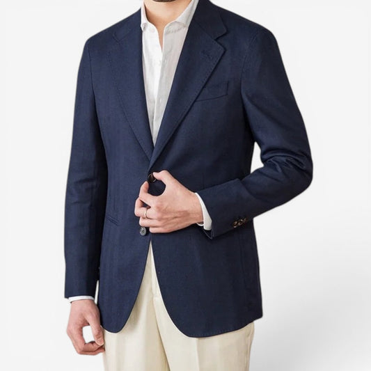 Blazer Casual de Lino y Algodón Leo