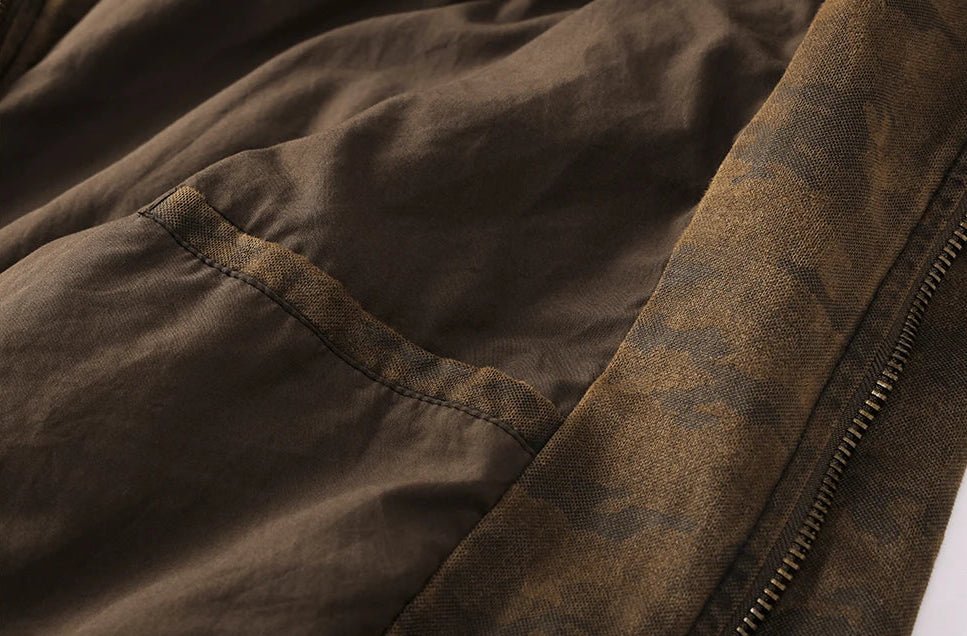 Chaqueta Moto Casual de Algodón Leo