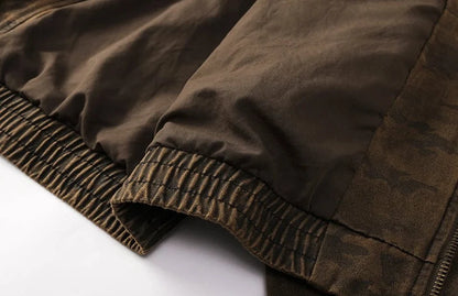 Chaqueta Moto Casual de Algodón Leo