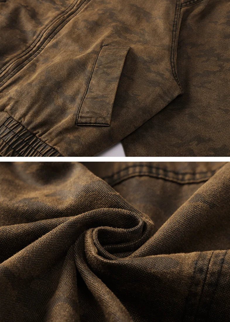 Chaqueta Moto Casual de Algodón Leo
